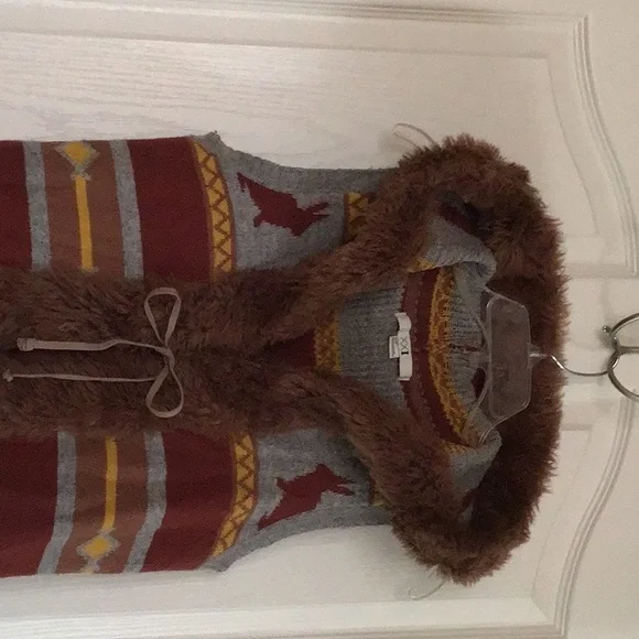 Vest, knitted vest, fall colors, size s/p - Picture 5 of 5